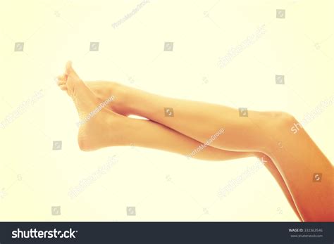 Womans Slim Beautiful Nude Legs Stock Photo Shutterstock