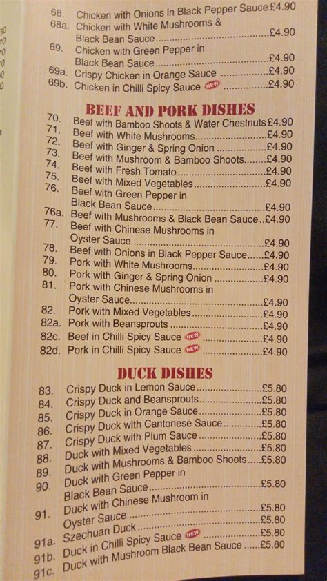 Menu At New Oriental Fast Food Nuneaton 20 Coleshill Rd