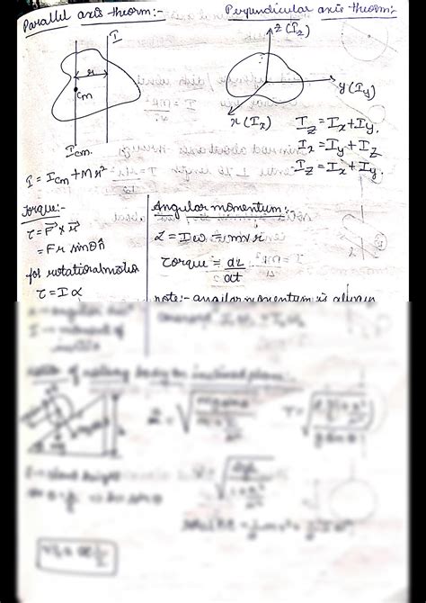 Solution Center Of Mass And Rotational Motion Formula Sheet Studypool