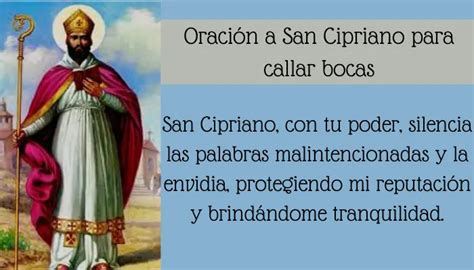 Oración a San Cipriano para Callar Bocas Oraciona