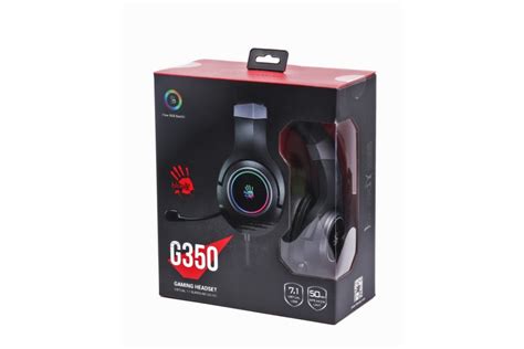 Bloody G350 Bloody (Black) Ігрові навушники з мікрофоном, Hi Fi, 7.1 ...