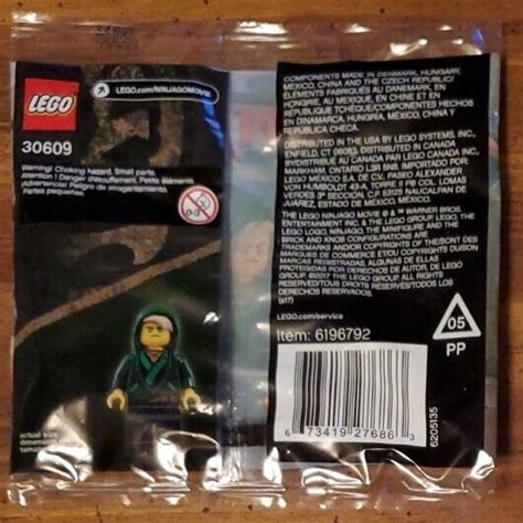 Lego Ninjago Movie Lloyd Green Ninja Mini Figure 30609 Brand New Sealed Ebay