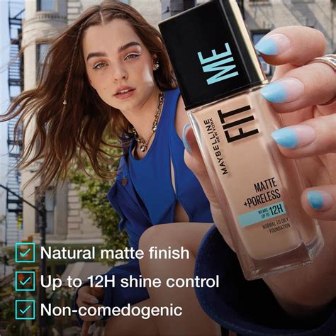 Buy Maybelline Fit Me Matte And Poreless Mattifying Liquid Foundation Soft Sand 124 Online At