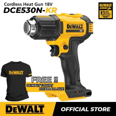 Promo Dewalt Cordless Hot Gun Pemanas Baterai V Xr Dce N Unit Only Full Set Ah