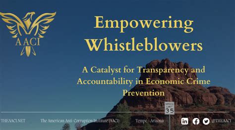 Empowering Whistleblowers A Catalyst For Transparency And