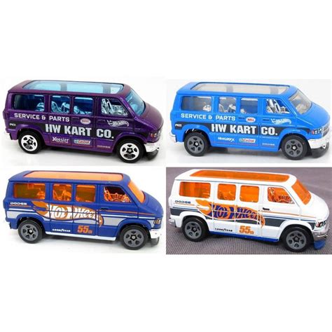 Mô hình xe Hot Wheels Dodge Van Shopee Việt Nam
