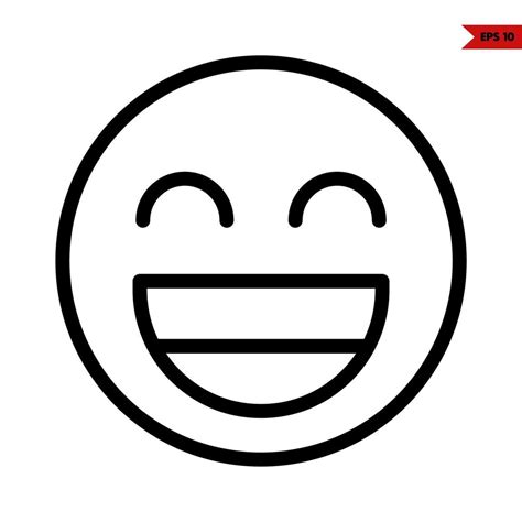 emoticon sticker line icon 21406175 Vector Art at Vecteezy