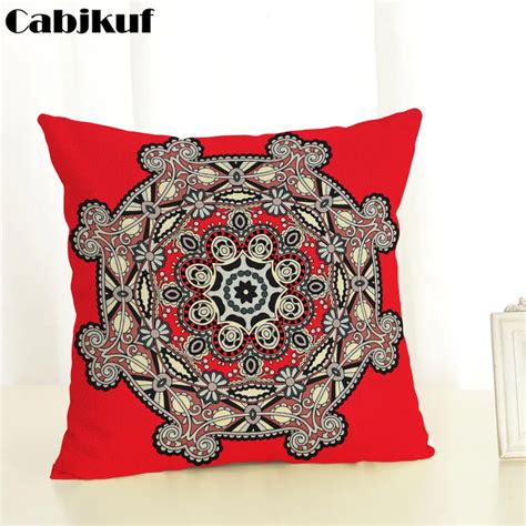 Декоративные наволочки для диванной подушки в стиле ретро Мягкая ...