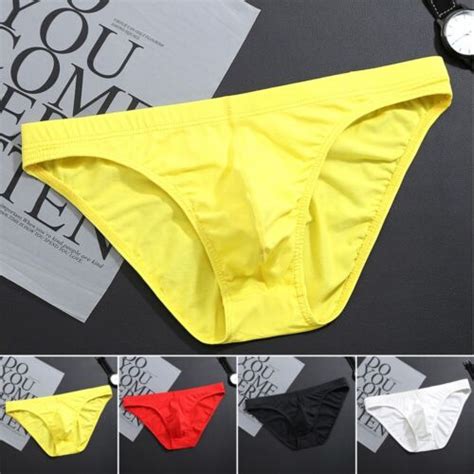 Mens Bikini Swimwear Beach Underwear Swimsuit Low Rise Swimming Briefs Shorts EBay