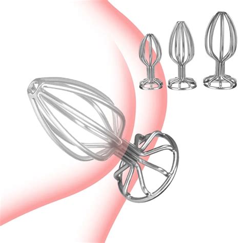 Stainless Steel Butt Plug Hollow Anal Plug Extender Vaginal Speculum