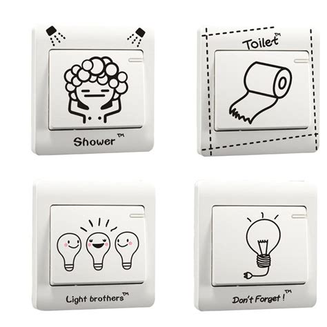 Various Funny Light Switch Stickers Free Worldwide Shipping Only 305