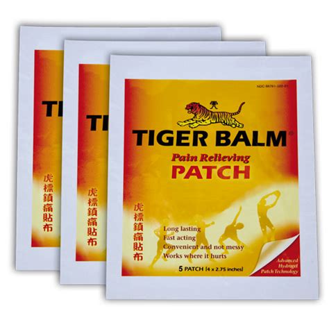 Tiger Balm Pain Relieving PATCH, Regular Size, Special Value Pack for 3