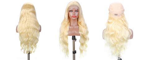 Amazon DUGPOB 613 Blonde Lace Front Wig Human Hair 13x4 Body Wave Lace Front Wigs Human