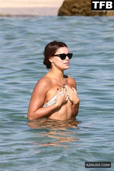 Brooks Nader Flashes Her Nude Tits In A Sheer Top Bikini In Miami AZNude