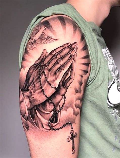 Best Half Sleeve Tattoo For Men In Praying Hands Tattoo Hand