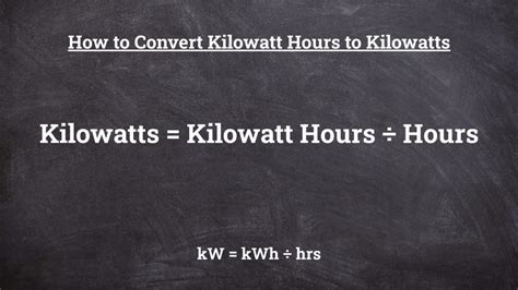 Kilowatts To Kilowatt Hours Kw To Kwh Conversion Calculator