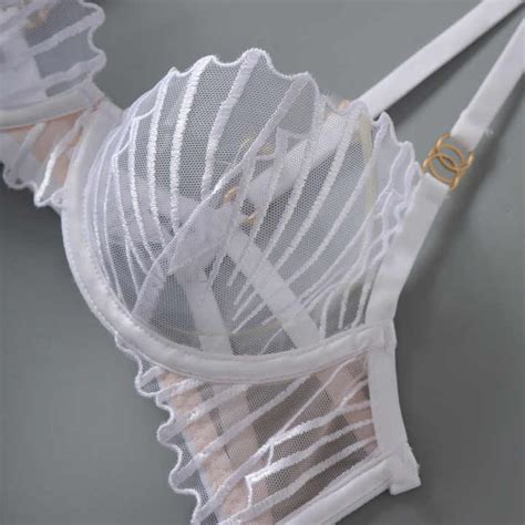 Women Sexy Lingerie Lace Bra Thong Piece Set Bra Panty Push Up Lingerie For Women Decoration