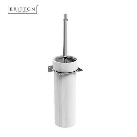 Britton Wall Mounted Toilet Brush In Ceramic Holder Uk Bathrooms