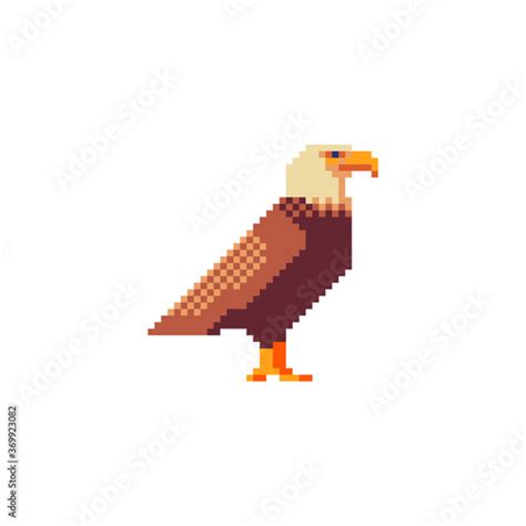 Minecraft Pixel Art Eagle