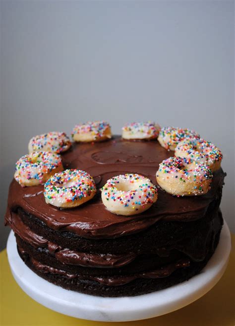 Mini Donut Birthday Cake. - DomestikatedLife