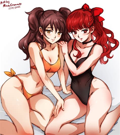 833 Rise Kujikawa X Kasumi Yoshizawa P4 P5R By MinaCream Hentai Foundry