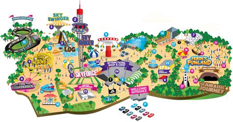 Flambards Theme Park Map