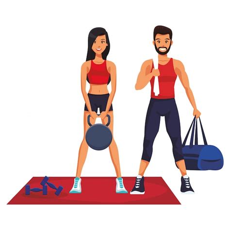 Fit Person Cartoon