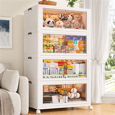 Storage Unit With Plastic Bins
