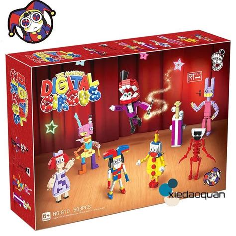 Цифровой цирк, игровой набор из строительных блоков, 8 персонажей, 503 ...