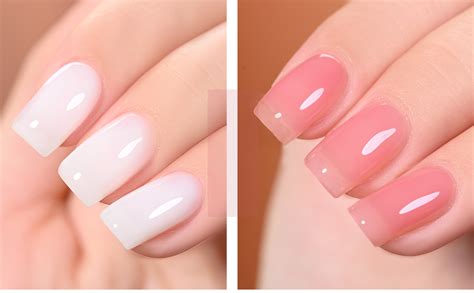 Amazon Gaoy Milky White Jelly Nude Gel Nail Polish Set Transparent Colors Sheer Pink