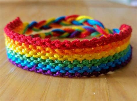 LGBT Pride Bracelet Rainbow Queer LGBTQ Gay Pride Friendship Etsy