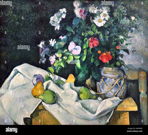 Still Life With Flowers And Fruit 1888 1890 Paul Cezanne 1839 1906