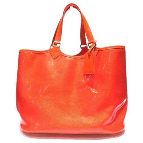 Louis Vuitton Orange Patent Leather Ref806312 Joli Closet