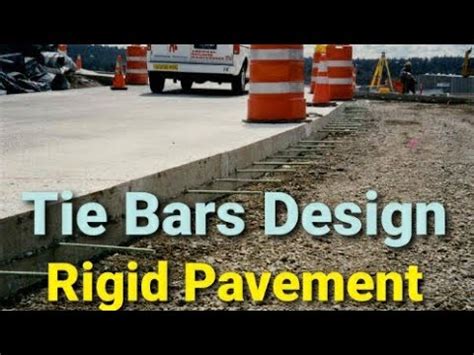 design  tie bars  rigid pavement pavement design youtube