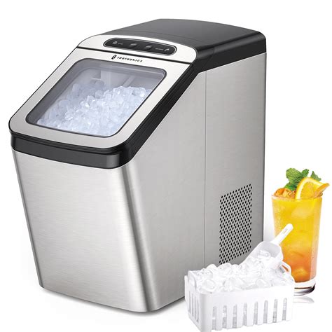 Nugget Ice Maker Countertop, TaoTronics Pebble Ice Machine, Smart ...