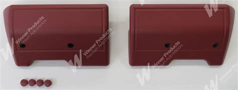 Armrests Front Only Colour Coded Yulunga Maroon 12S