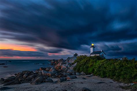 France Kersenval Bretagne Storm Cloud Nature Lighthouses Sunset Storm