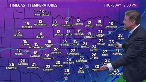 Dfw Weather Arctic Blast Arrives Thursday Morning Wfaa