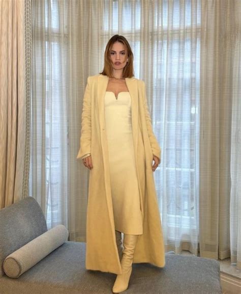 Lily James Outfit For Charlotte Tilbury Press Day Naked Porn Pic XPicsly