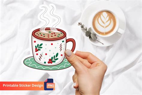 Christmas Hot Cocoa Sticker Winter Hot Chocolate Sticker