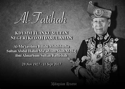 sultan  kedah passes   malaysian reserve