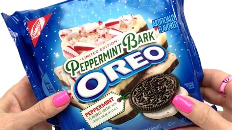 Peppermint Bark Oreos Unwrapping Youtube