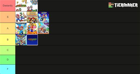 Mario RPGs RANK D Tier List Community Rankings TierMaker