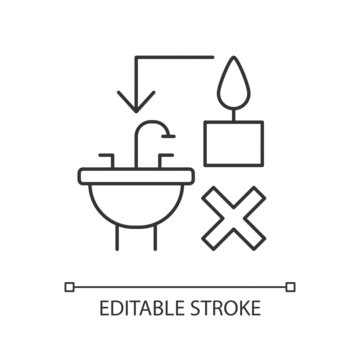 Proper Disposal Of Hot Wax Rgb Color Coded Manual Icon Label Vector Never Logotype Emblem Png