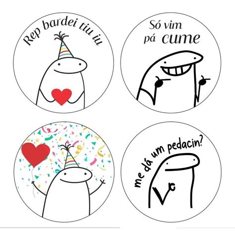 52 Adesivos Flork Bento Cake Aniversário 4cm Parcelamento sem juros