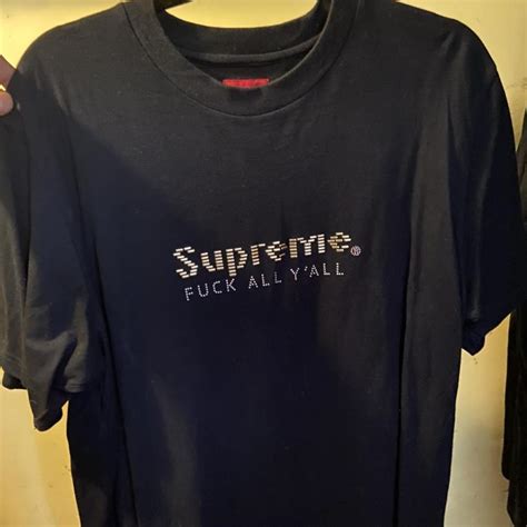Supreme Fuck All Yall Tee Worn Literally Times Depop