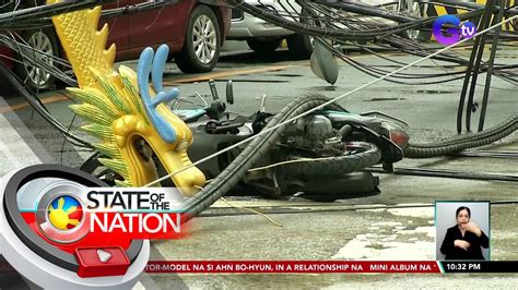 Ilang Poste Ng Kuryente At Telco Sa Binondo Maynila Bumagsak 3