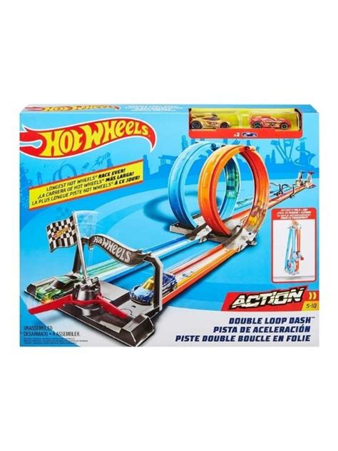 Hot Wheels Hot Wheels Double Loop Dash Track Set Edamama