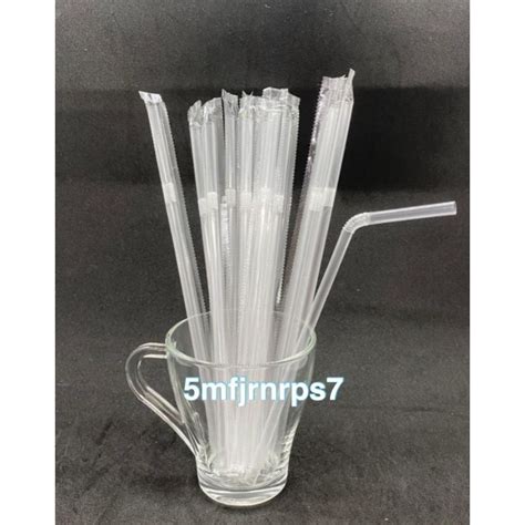 Flexible Straw Individual Packing Straw Bengkok Pembungkusan