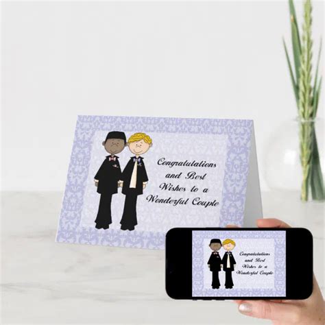 Congratulations And Best Wishes Gay Male Wedding C Card Zazzle